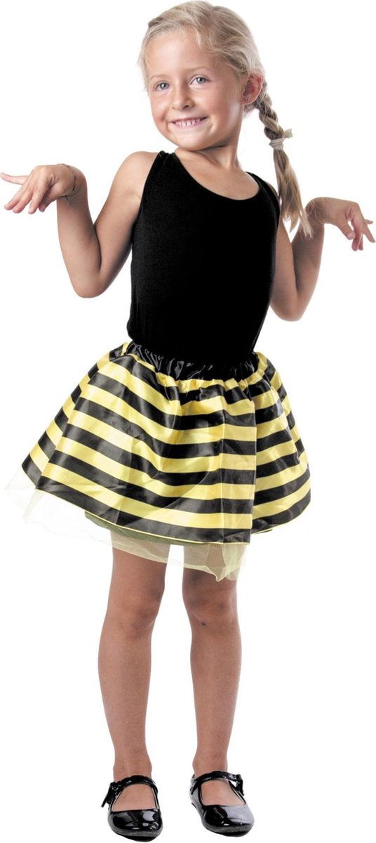 PARTYPRO - Bijen tutu voor meisjes - 116/128 (6-8 jaar) - Accessoires > Rokken, Tutus